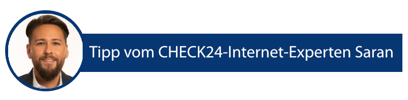 CHECK24 Internet-Experte Saran