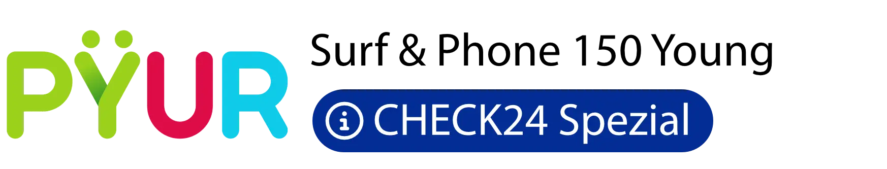PYUR-Logo mit Hinweis „CHECK24 Special“