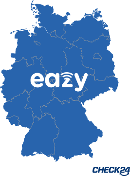 Karte zur Eazy Internet Verfügbarkeit