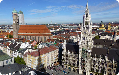 Münchner Zentrum – hier ist Glasfaser besonders gut ausgebaut