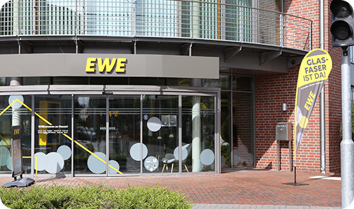 Shop des regionalen Glasfaser-Anbieters EWE