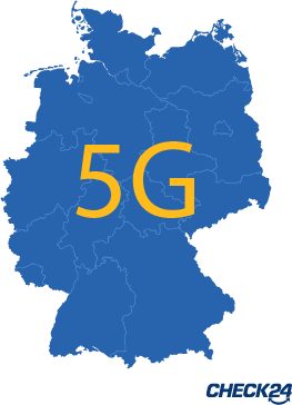 Netzkarte zur 5G-Verfügbarkeit