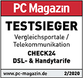 PC Magazin Testsieger CHECK24 DSL- und Handytarife