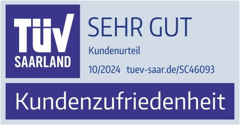 TÜV Kundenzufriedenheit sehr gut